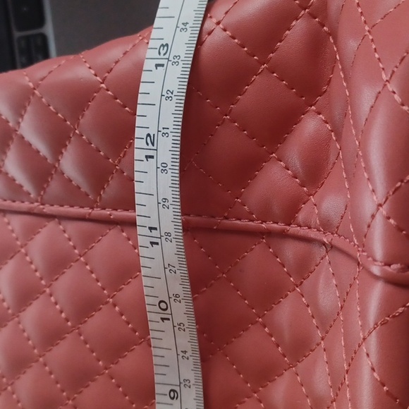 Guess Pink quilted purse, new, 13"×9"x6" - Picture 8 of 10